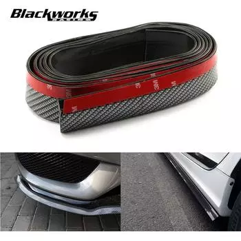 2.5M резиновый защитный кожух переднего бампера автомобиля универсальный протектор бампера из углеродного волокна резиновые защитные кожухи переднего бампера автомобиля чёрный