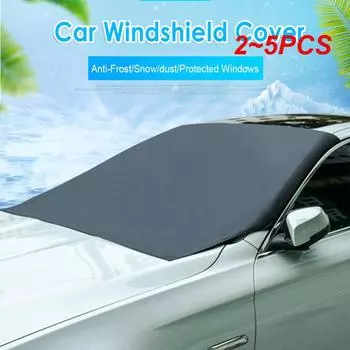 2~5PCS Magnetic Car Front Windscreen Cover Automobile Sunshade Cover Car Windshield Snow Sun Shade Waterproof Car Cover