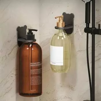 2/5PCS Universal Adjustable Shower Gel Bottle Rack Wall Mounted Shampoo Bottle Holder Bathroom Accessories Device