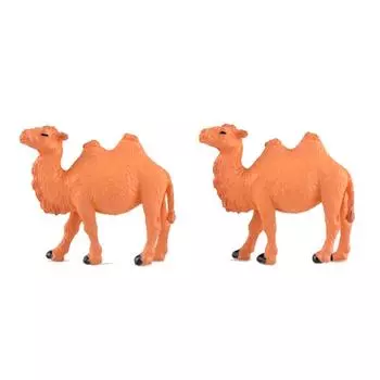 2/6/10pcs Craft Camel Model Glass Decor Home Decoration Miniature Fairy Garden Figurines 2pcs