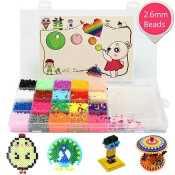 2,6 мм головоломка Bean 20 цветов набор детские DIY головоломки интеллектуальные игрушки