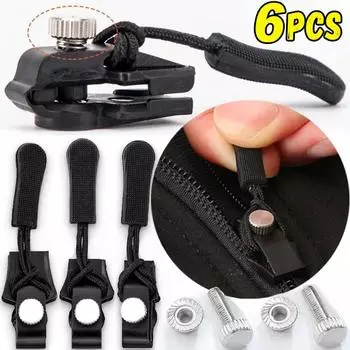 2-6 шт. Набор для ремонта молний, универсальные мгновенные молнии, сменные молнии, скользящие зубцы, спасательные молнии, головка 3 разных размера S-2PCS