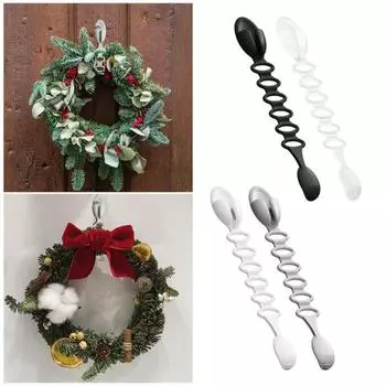 2/6 шт. Рождественская гирлянда вешалка регулируемые крючки для держателя для гирлянды на камине Рождество 2pcs серый