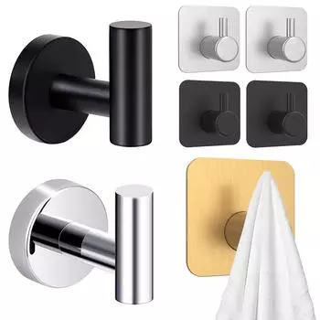 2/6 шт. вешалка для полотенец в ванной крючок для халата из нержавеющей стали 304 настенная вешалка для полотенец настенная вешалка для кухни аксессуары