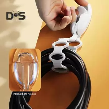 2/6 шт. вешалка для рождественской гирлянды, регулируемые крючки для держателя для гирлянды на мантии, завязки для рождественской гирлянды, многоразовые силиконовые клейкие ремни 2pcs белый