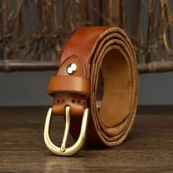 2.6 см женские ремни из натуральной кожи высокого качества из натуральной кожи для женщин, фирменный ремень с латунной пряжкой, ковбойский женский пояс 95cm чёрный