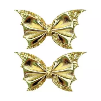 2/6Pcs Halloween Hair Clips Bat Wing Design Shiny Hairpin Women Girls Cosplay Costume Hair Accessories