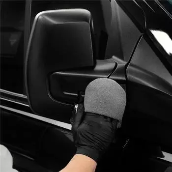 2/6PCS Soft Microfiber Car Wax Applicator Mitts Polishing Sponge Wax Foam Applicator Pad For Car Cleaning Auto Detailing