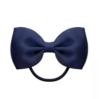 2.75 Inch Small Ribbon Bows With Elastic Hair Bands For Kids Girls Ponytail Solid Color Bowknot Hair Ropes Ties Hair Accessories