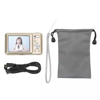 2.7-дюймовая камера ABS Metal 48MP High Definition 8x Digital Zoom Портативная цифровая камера для детей золотой