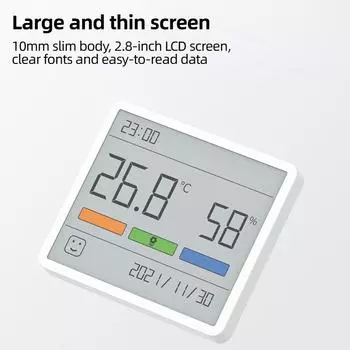 2,7-дюймовый цифровой домашний измеритель температуры и влажности в помещении ЖК-цифровой термометр гигрометр датчик метеостанция