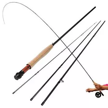 2,7 м/8,86 футов # 5/6 удочки нахлыстом Удочка из углеродного волокна для ловли нахлыстом Вара де песка синий