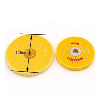 2-8 дюймов дюймовый желтый тканевый/белый тканевый полировальный круг для металлических ювелирных изделий, зеркальный буфер, ватный диск, полировальный круг, абразивный инструмент 2 Inch