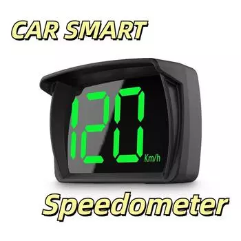 2,8-дюймовый ЖК-экран для автомобиля HUD Smart Digital GPS-спидометр с большим шрифтом KMH MPH Напоминание о тестировании скорости движения Автоматический проекционный дисплей HD для всех автомобилей