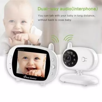 2,8-дюймовый ЖК-дисплей SP850 VOX Music Control Baby Monitor Nanny Camera Температурный дисплей Няня EU Plug EU Plug