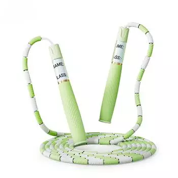 2,8 м мягкая скакалка из бисера, регулируемая ПВХ, для начинающих, детей, похудения, спортивная, бамбуковая скакалка из бисера, упражнения дома