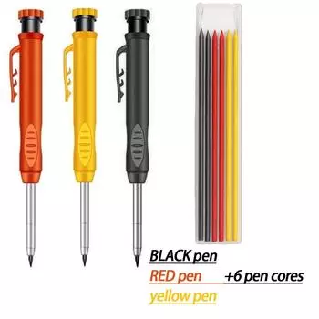 2,8 мм стержень для механического карандаша HB стираемый цветной карандаш для рисования художественный инструмент для деревообработки строительство канцелярские принадлежности