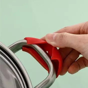 2/8 шт. силиконовые чехлы для ручек кастрюль, теплоизоляционные чехлы, нескользящие ушные зажимы для кастрюль, пароварок, кастрюль, держатели для ручек для кухни, выпечка