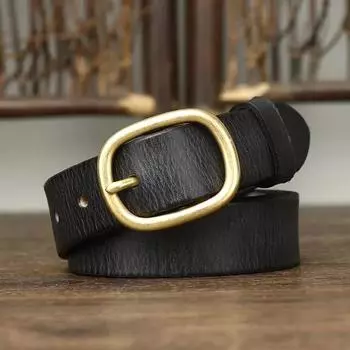 2.8 см женские ремни из натуральной кожи высокого качества из натуральной кожи для женщин с латунной пряжкой, ковбойский поясной ремень класса люкс от дизайнера 95cm коричневый