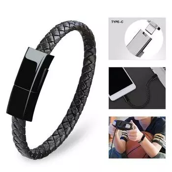 2 A Кабель для зарядки телефона Плетеный спортивный браслет USB-кабель для передачи данных FOR MicroUSB-22.5CM