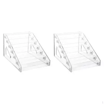 2 акриловых держателя для помады, подставка для лака для ногтей, подставки для эфирных масел для магазина 3 Tier