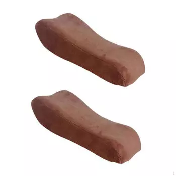 2 эргономичные накладки на подлокотники, подушки, съемные накладки на подлокотники кофейный