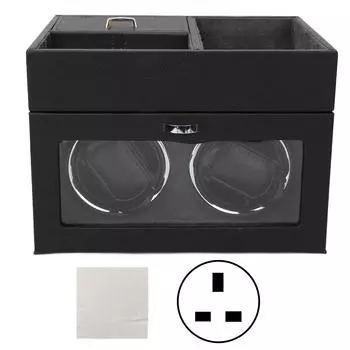 2 Автомат для подзавода часов с двумя головками, вертикальный, с подсветкой, регулируемая высота, бесшумный автоматический