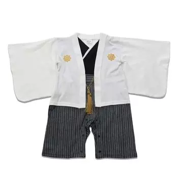 2 Baby Kids Hakama Style Coverall Romper Boys White 90cm 10667506OW90 [Puff Kids] белый