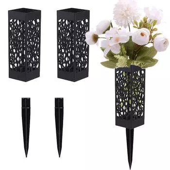 2 букета искусственных кладбищных цветов и 2 корзины с цветами для захоронений, белая роза, гортензия, смешанная с букетами искусственных цветов 2 flower baskets + 2 flowers