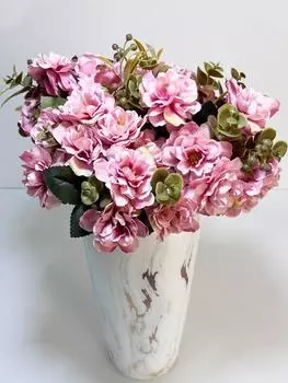 2 букета из искусственных шелковых цветов, искусственные вишневые цветы для свадебного украшения домашнего стола, рождественских композиций оранжевый