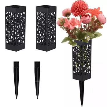 2 букета с имитацией кладбищных цветов и 2 корзины с цветами для захоронения, розовая роза, гортензия, смешанная с букетами с имитацией цветов 2 flower baskets + 2 flowers