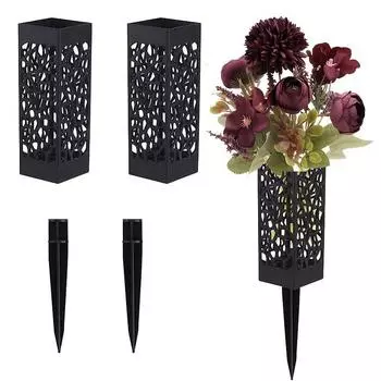 2 букета с имитацией кладбищных цветов и 2 корзины с цветами для захоронения, фиолетовая роза, гортензия, смешанная с букетами с имитацией цветов 2 flower baskets + 2 flowers