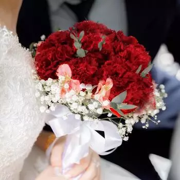 2 букета свадебных букетов искусственных гвоздик всего 12 головок шелковые искусственные цветы для траурных композиций кладбищенские венки своими руками поделки красный