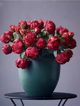 2 букета Винтажные пионы с одинарными длинными стеблями Шелковые искусственные цветы для свадебного украшения Букет невесты Цветочные поделки Цветочная композиция оранжевый