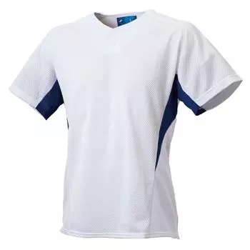 2 Button Pregame Shirt BW3200 White x D Blue [SSK] (1063)