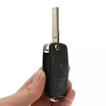 2 кнопки дистанционного складного ключа автомобиля оболочки для MK4 Bora Golf 4 5 6 Passat Bora Touran Style A
