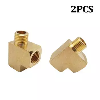 2 Car Solid Brass Street Pipe Tee 1/4 NPT Male X 1/4 NPT Two Female Air Fuel