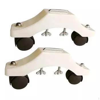 2 части электрического нагревателя с колесами для легкой мобильности, длина 9 дюймов белый