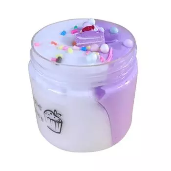 2 цвета Cloud Slime Kit Супер мягкая игрушка для снятия стресса нелипкая для мальчиков и девочек Pink and White