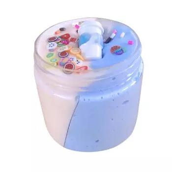 2 цвета Cloud Slime Kit Супер мягкая игрушка-чашка для слайма Нелипкая игрушка для снятия стресса Лучшие подарки Безопасность Нетоксичный для мальчиков и девочек Pink and White