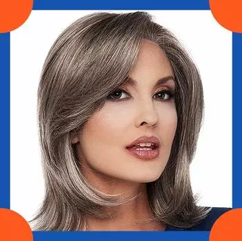 2 цвета, европейские модные парики, короткие прямые парики для женщин #01