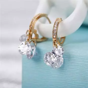 2 цвета, круглые обручальные серьги-кольца для женщин, классические серьги Bijoux Femme, вечерние ювелирные изделия, подарок