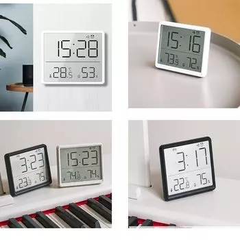 2 цвета магнитный будильник пластиковые настольные настольные настенные часы холодильник