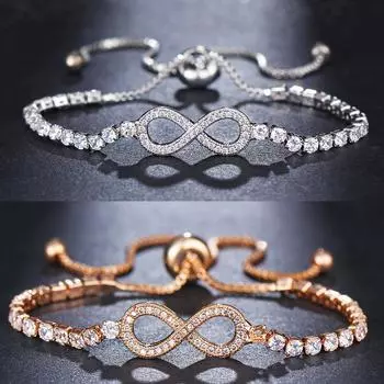 2 цвета модные простые бесконечные браслеты нежные элегантные для женщин геометрические очаровательные ювелирные изделия подарки сарай красный