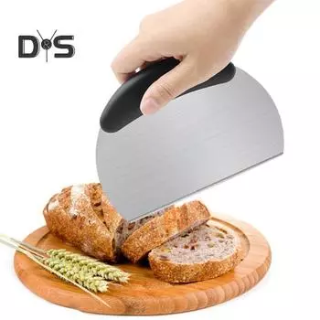 2 цвета режущие принадлежности с антипригарным покрытием, полезная лопаточка для выпечки, резак для хлеба чёрный