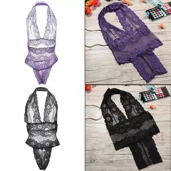 2 цвета сексуальное нижнее белье Тедди нижнее белье Babydoll перспектива кружево эротическое ночное платье платье для сна purple