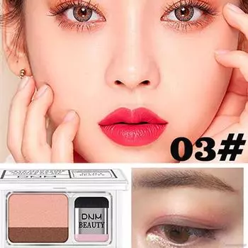 2-цветная градиентная палитра теней для век Lazy Eyeshadow, не растушевываемые водостойкие блестящие тени для век 3