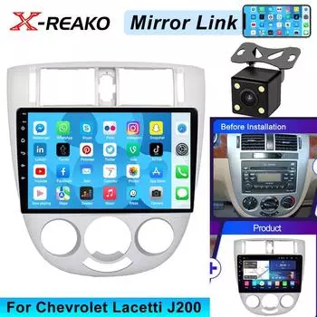 2 din Android 12 автомобильное радио для Chevrolet Lacetti J200 для Buick Excelle Hrv для Daewoo Gentra 2 Carplay Auto Stereo GPS DSP WIFI 1+32
