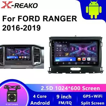 2 DIN Android 12 автомобильный радиоприемник мультимедийный проигрыватель Carplay Auto GPS навигация БЕЗ DVD для Ford Ranger 2015 2016 2017 2018 2019 4 core 1GB+32GB carplay