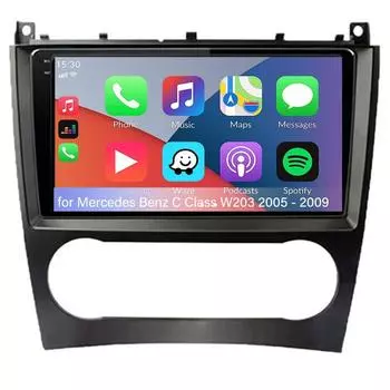 2 din Android Auto Carplay Автомобильное радио для Mercedes Benz C Class W203 2005-2009 C200 C230 C240 C320 C350 CLK W209 GPS 1+32CP
